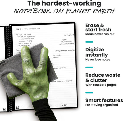 Rocketbook New Core Reusable Spiral Notebook