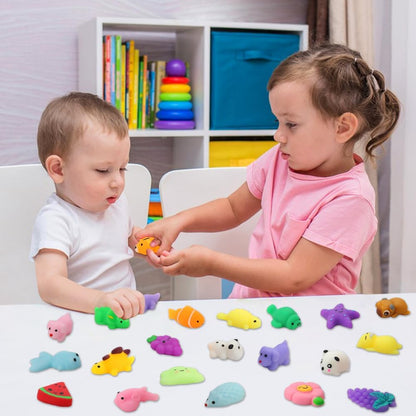 30-piece set of soft and adorable toys, cute squeeze toys perfect as party favors.