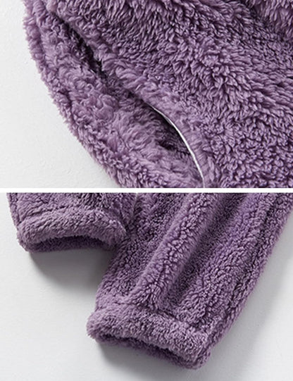 Women's fluffy pajama set (two-piece)