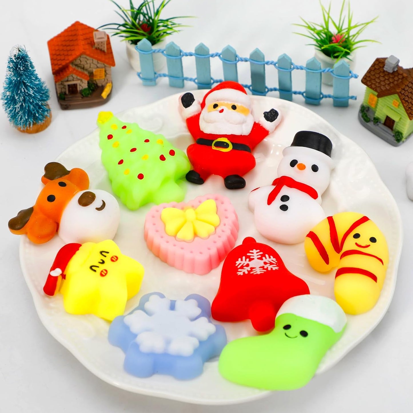 30-piece set of soft and adorable toys, cute squeeze toys perfect as party favors.