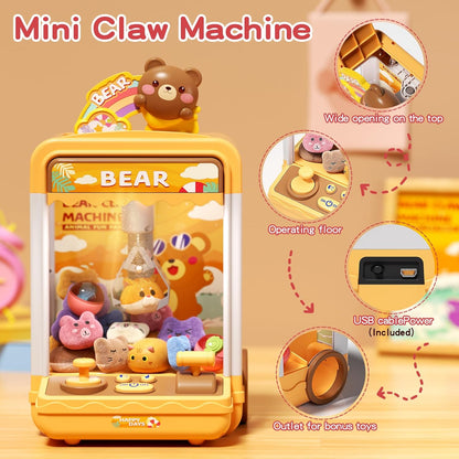 Children's mini claw machine set (includes 20 toys)