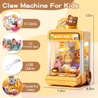 Children's mini claw machine set (includes 20 toys)