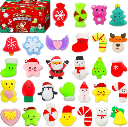 30-piece set of soft and adorable toys, cute squeeze toys perfect as party favors.