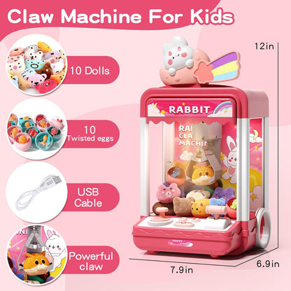 Children's mini claw machine set (includes 20 toys)