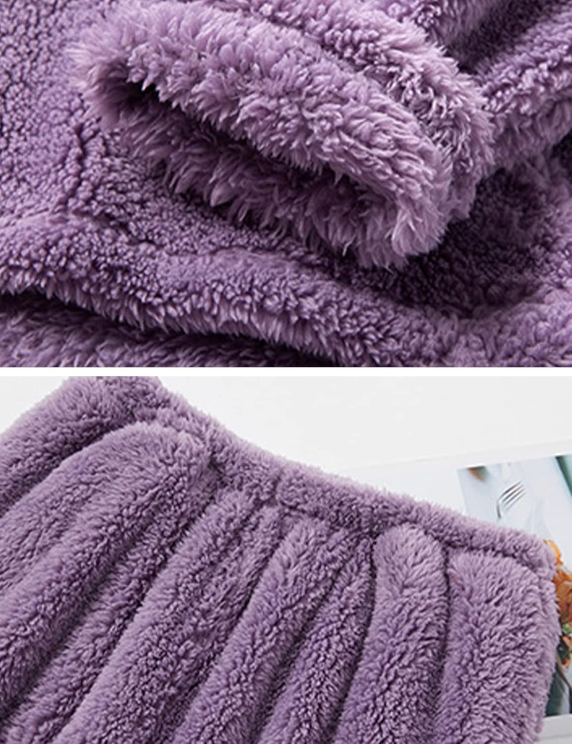 Women's fluffy pajama set (two-piece)