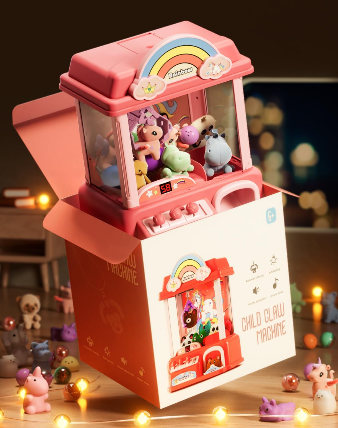 Claw Machine with Mini Prizes | Perfect Gift for Kids 2–9