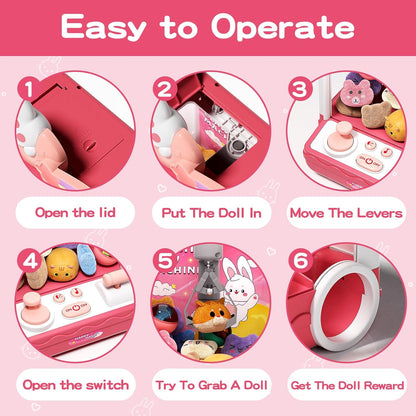 Children's mini claw machine set (includes 20 toys)