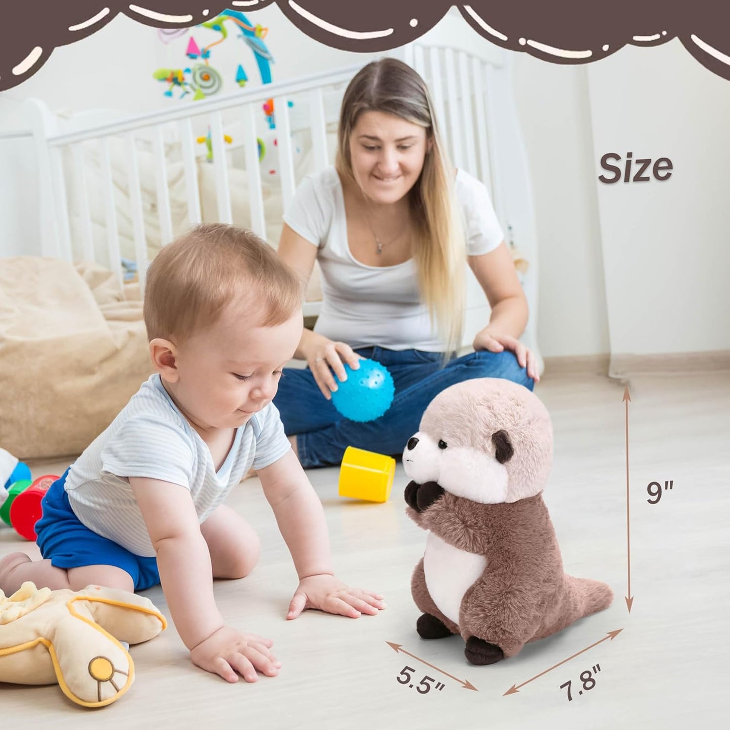 Cute otter plush toy - a perfect birthday gift