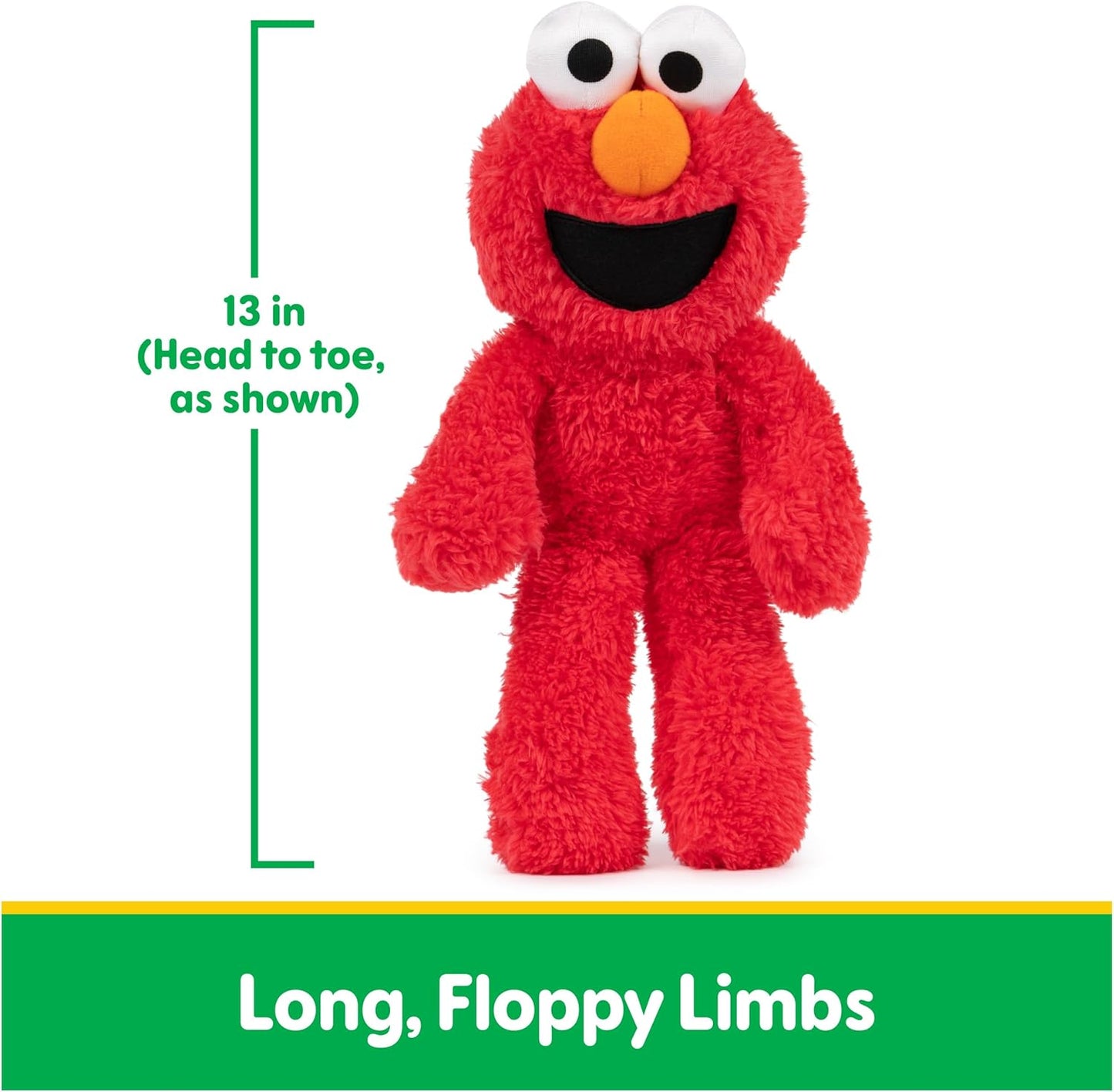 Elmo portable plush toy, made of high-quality plush material.