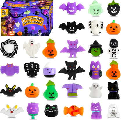 30-piece set of soft and adorable toys, cute squeeze toys perfect as party favors.