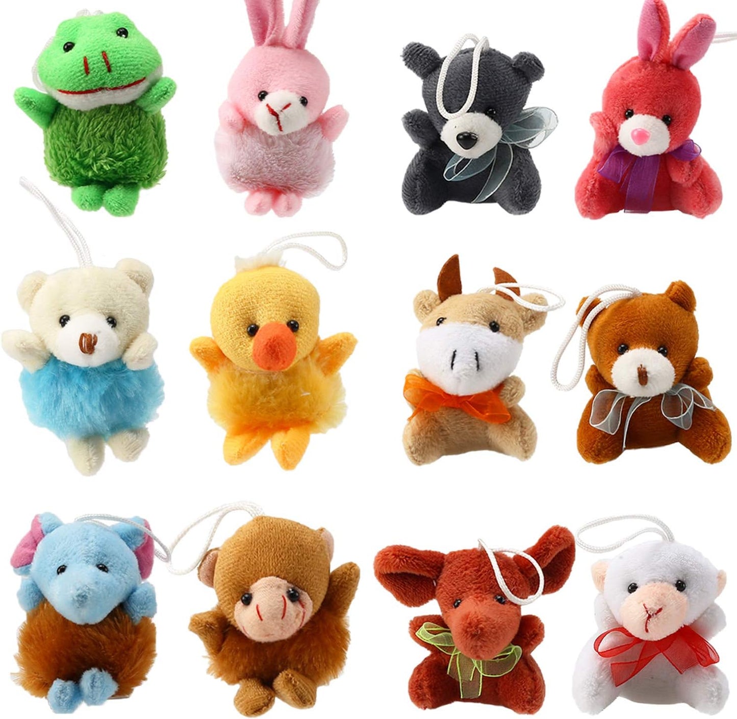 32-piece mini plush animal toy set