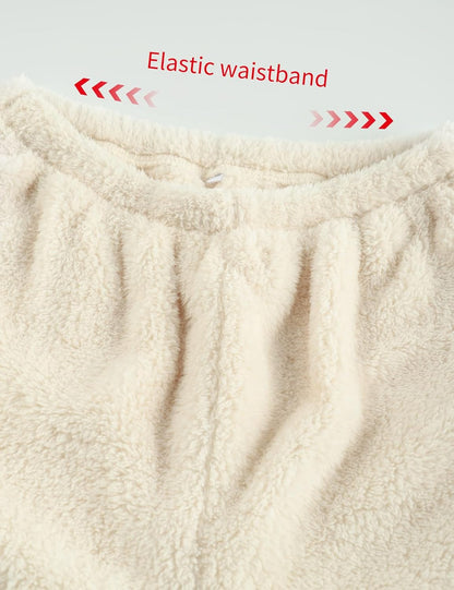 Women's fluffy pajama set (two-piece)