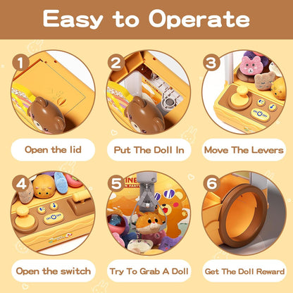 Children's mini claw machine set (includes 20 toys)