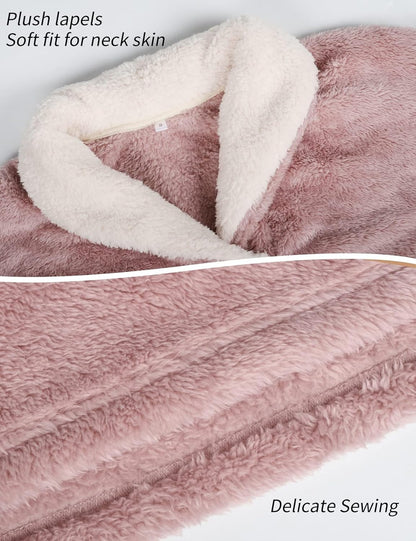 Women's fluffy pajama set (two-piece)