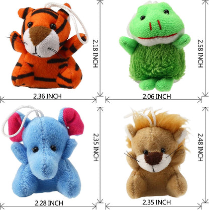 32-piece mini plush animal toy set