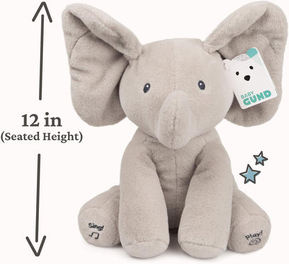 Baby electric interactive elephant plush toy, a singing plush doll.