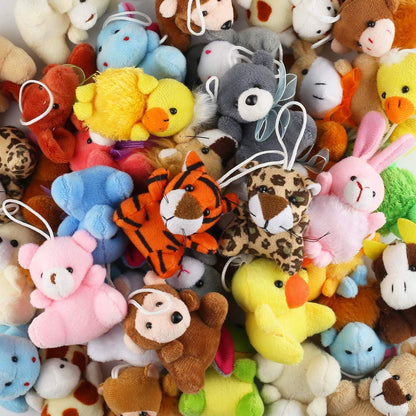 32-piece mini plush animal toy set