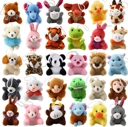32-piece mini plush animal toy set