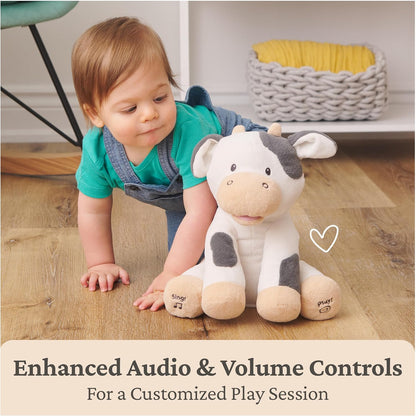 Baby electric interactive elephant plush toy, a singing plush doll.