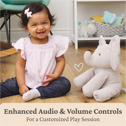 Baby electric interactive elephant plush toy, a singing plush doll.
