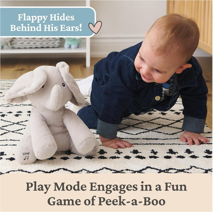 Baby electric interactive elephant plush toy, a singing plush doll.