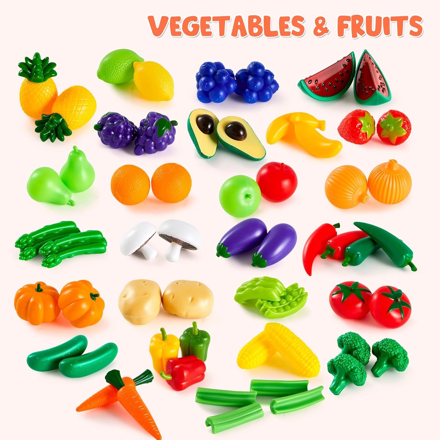 Mini Claw Machine Toy Set – Includes 200 Play Food Prizes