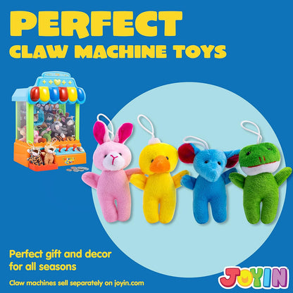 Set of 24 mini animal plush toys (3 of each design, 24 total)