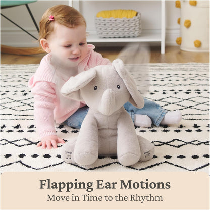 Baby electric interactive elephant plush toy, a singing plush doll.