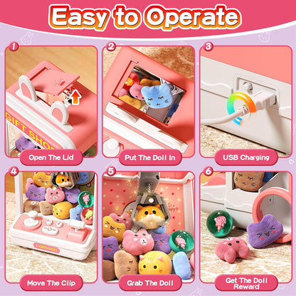 Children's mini claw machine set (includes 20 toys)