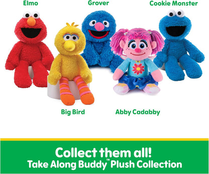 Elmo portable plush toy, made of high-quality plush material.