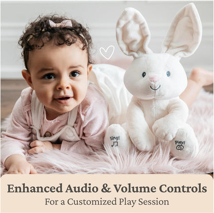 Baby electric interactive elephant plush toy, a singing plush doll.