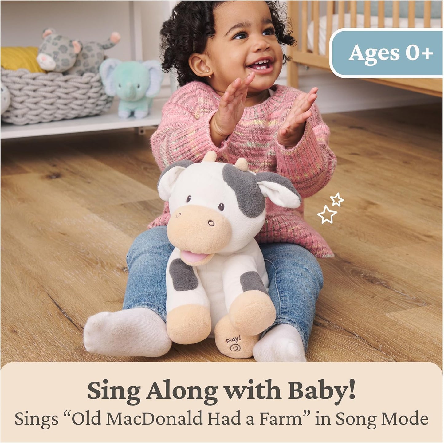 Baby electric interactive elephant plush toy, a singing plush doll.