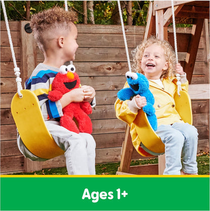 Elmo portable plush toy, made of high-quality plush material.