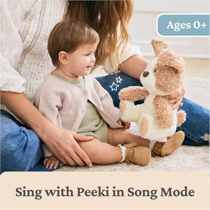 Baby electric interactive elephant plush toy, a singing plush doll.